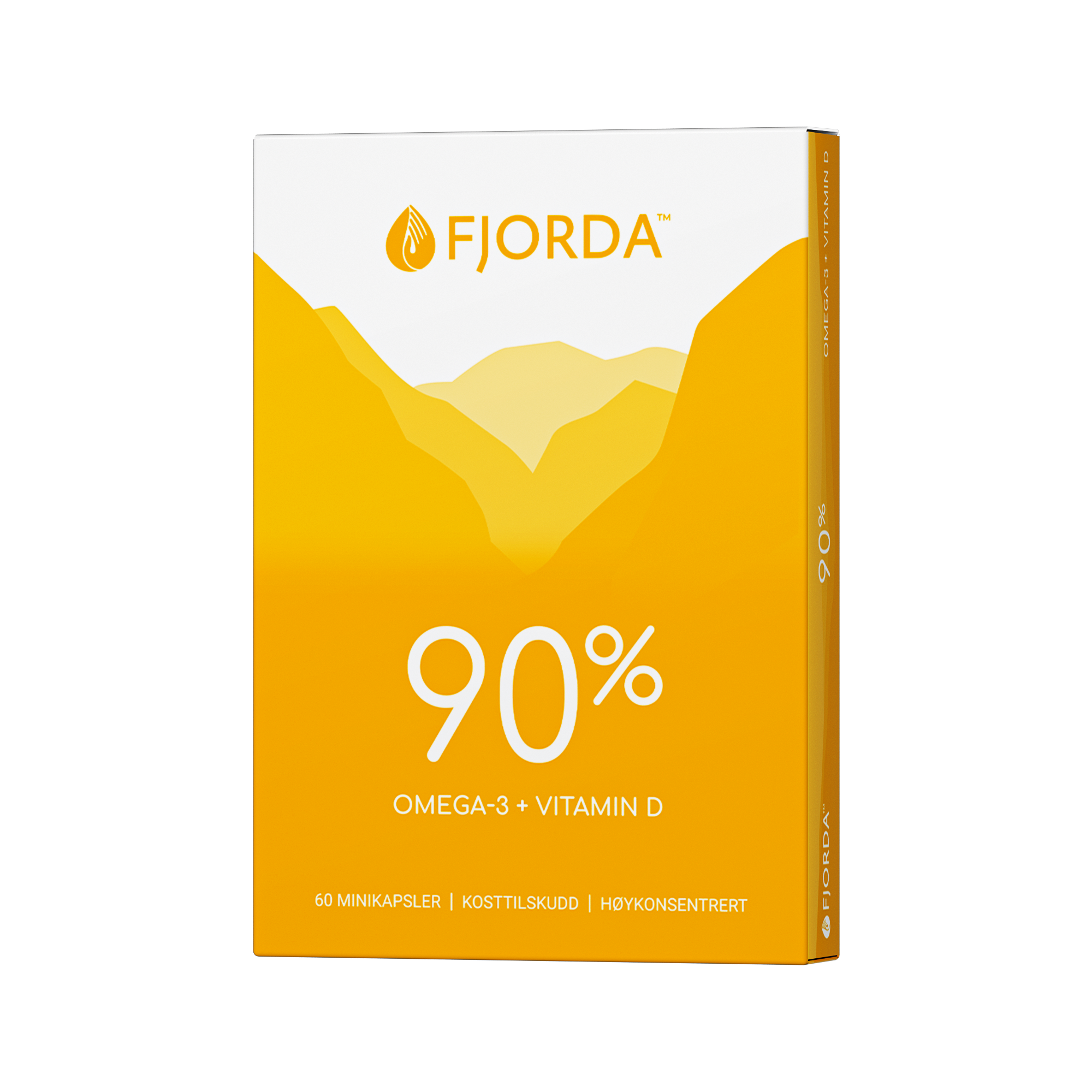 Fjorda 90% Omega-3 med D-vitamin